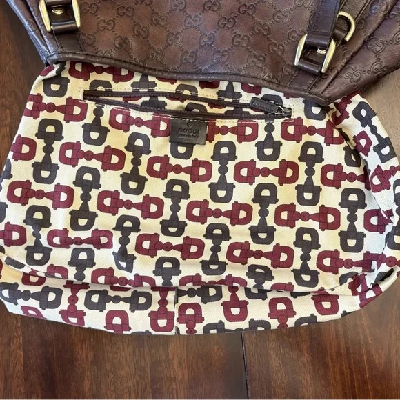 GUCCI 🤎☀️🤎 Authentic Abbey Guccissima Diagonal GG Hobo - Picture 9 of 16